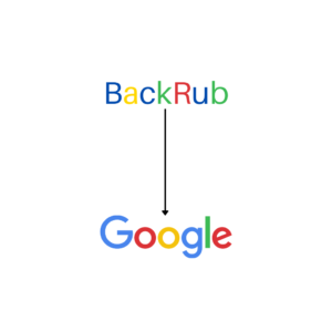 Marketing Brand Logo and Identity ‘BackRub’ to Google